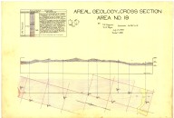 Areal geology and section thru area 17, Pozo quadrangle, Areal geology and section thru area 17, Pozo quadrangle