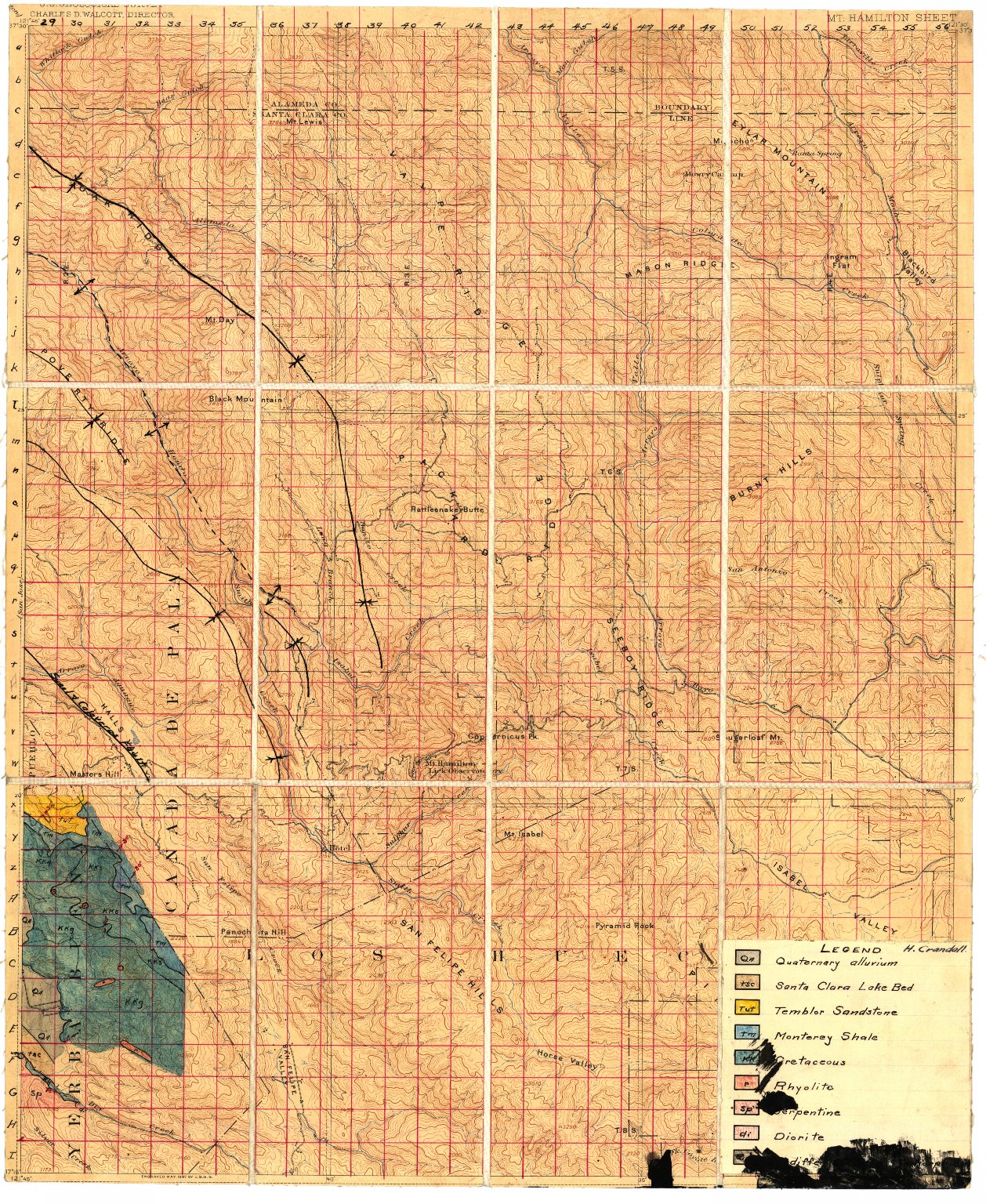 California, Mt. Hamilton sheet: